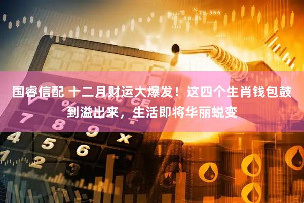 国睿信配 十二月财运大爆发！这四个生肖钱包鼓到溢出来，生活即将华丽蜕变